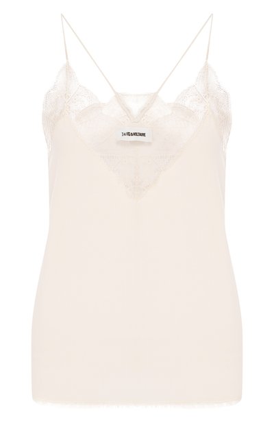 Женский шелковый топ ZADIG AND VOLTAIRE,  арт. PWGCP0702F