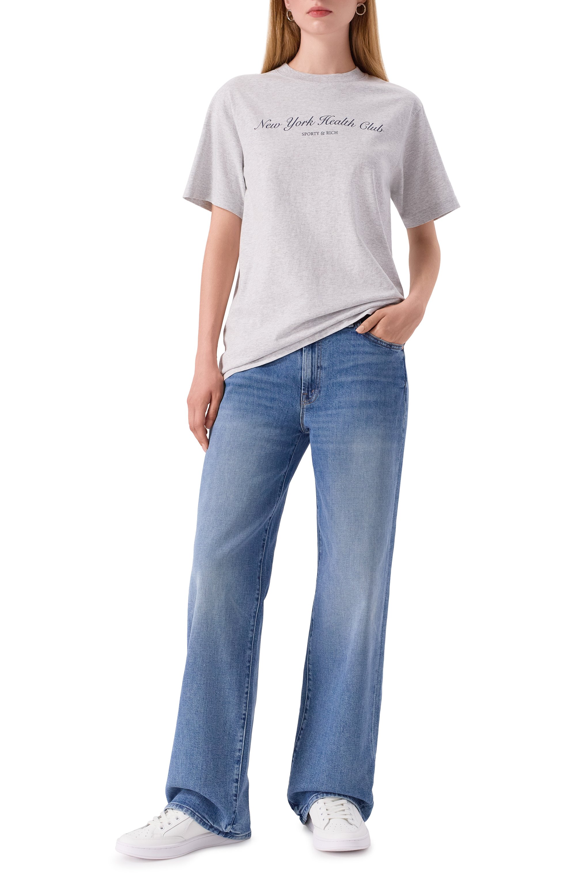 Хлопковая футболка SPORTY AND RICH, арт. T0043602043GY03, фото 2