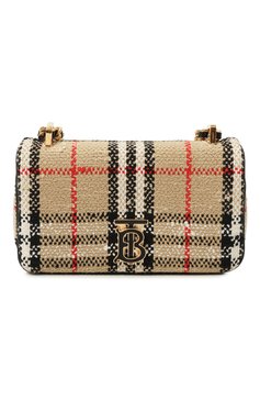 Женская сумка lola BURBERRY бежевого цвета, арт. 8063083 | Фото 1 (Материал сплава: Проставлено; Размер: mini; Материал: Текстиль; Ремень/цепочка: На ремешке; Драгоценные камни: Проставлено)