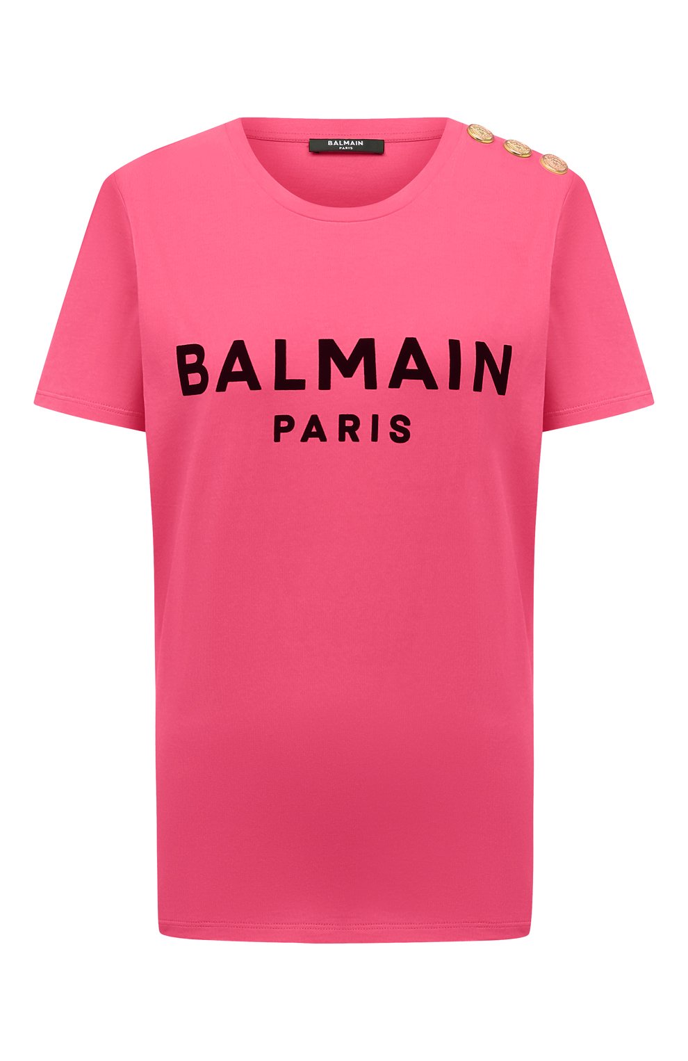 Хлоп ковая футболка BALMAIN, арт. VF0EF005/B044, фото 1