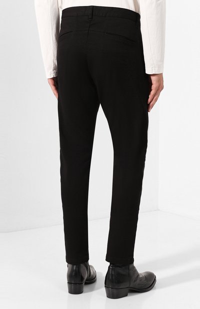 Хлопковые брюки KAZUYUKI KUMAGAI черного цвета по цене 29850 руб., арт. AP93-254, фото 4 Хлопковые брюки KAZUYUKI KUMAGAI, арт. AP93-254, фото 4