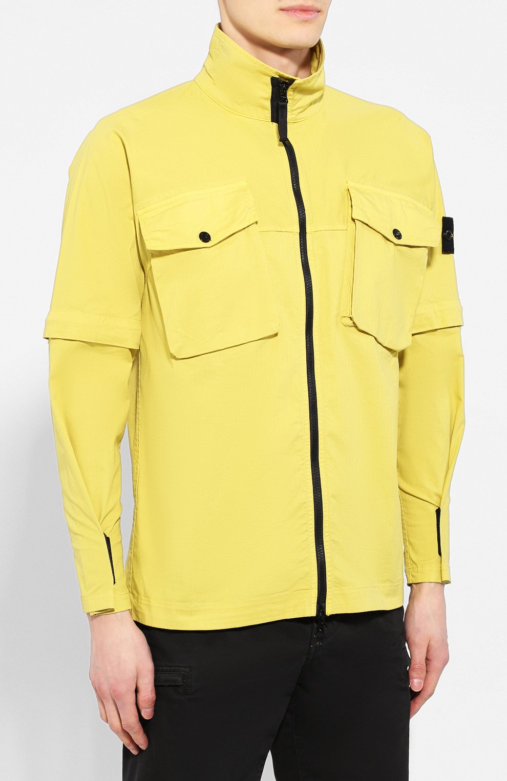 Хлопковая куртка STONE ISLAND желтого цвета по цене 25050 руб., арт. 701510802, фото 3 Хлопковая куртка STONE ISLAND, арт. 701510802, фото 3