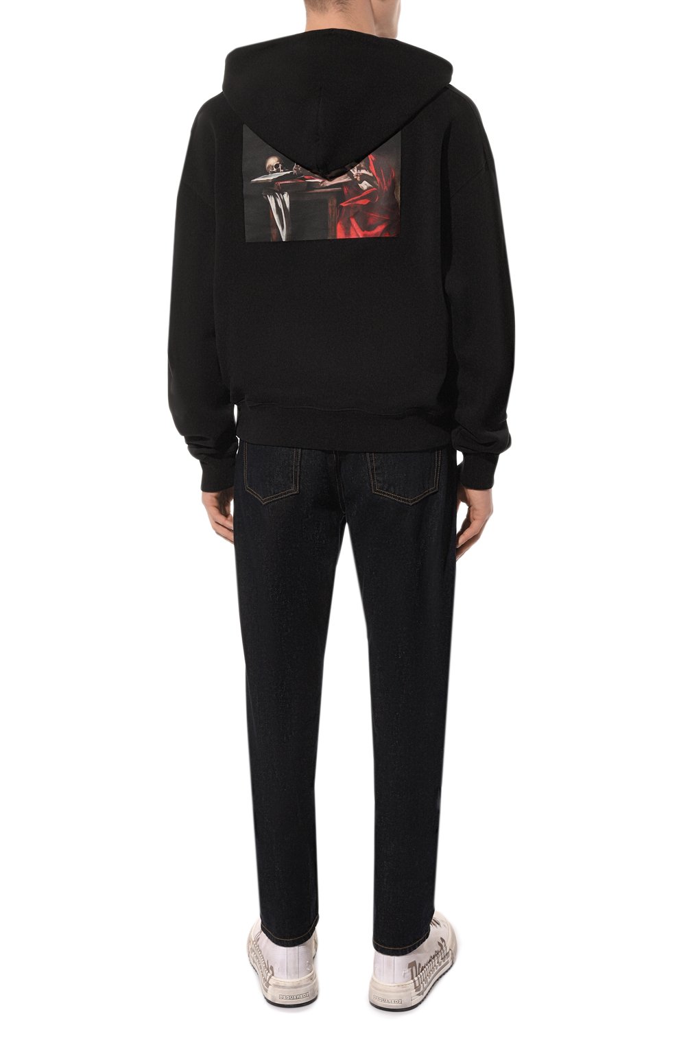 Хлопковое худи OFF-WHITE, арт. OMBB037C99FLE0041001, фото 2