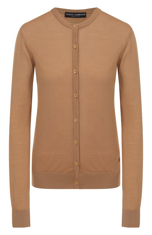 Кашемировый кардиган Dolce & Gabbana FXV09Z/JBW0P Бежевый FXV09Z/JBW0P