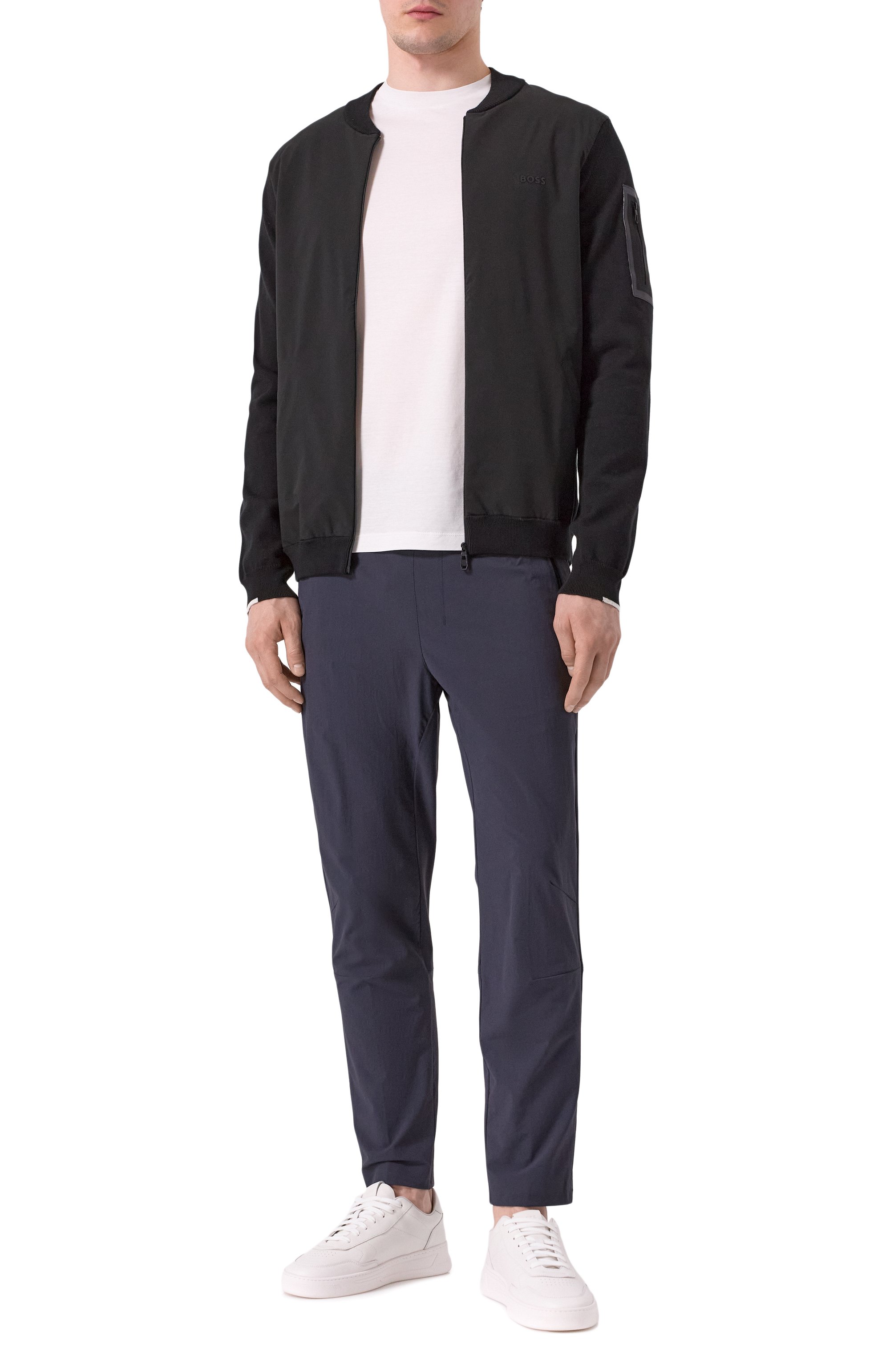 Брюки BOSS GREEN темно-синего цвета по цене 22450 руб., арт. 50529668, фото 2 Брюки BOSS GREEN, арт. 50529668, фото 2