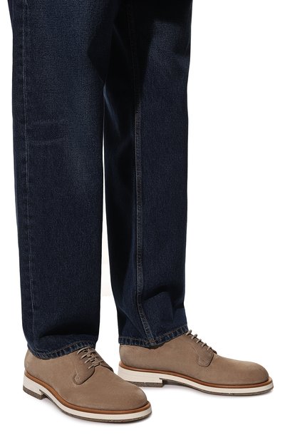 Замшевые дерби SANTONI, арт. MCCG17774JW3BEDXE82, фото 3