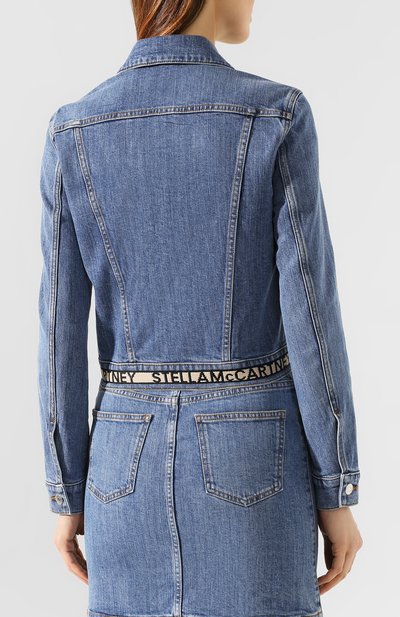 Джинсовая куртка STELLA MCCARTNEY синего цвета по цене 75550 руб., арт. 600260/SNH59, фото 4 Джинсовая куртка STELLA MCCARTNEY, арт. 600260/SNH59, фото 4