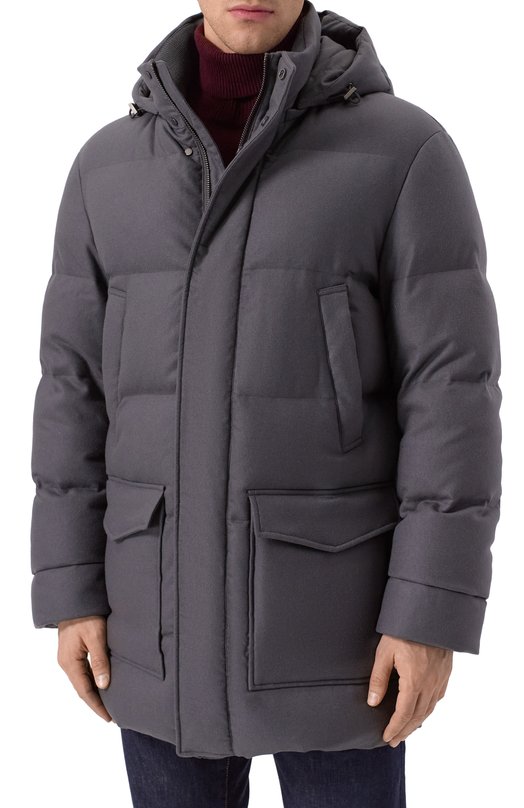 Пуховик из кашемира и шелка MVST M25.1MM.0012 Серый  M25.1MM.0012 Фото 3