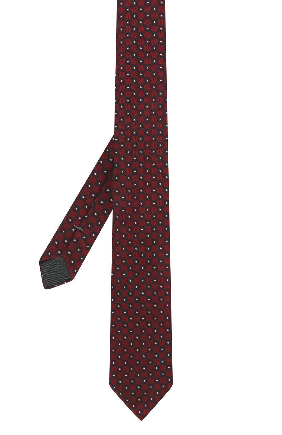 Шелковый галстук ZEGNA красного цвета по цене 19650 руб., арт. Z2D83T/1UM, фото 2 Шелковый галстук ZEGNA, арт. Z2D83T/1UM, фото 2