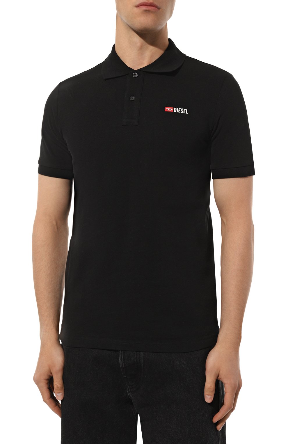 Хлопковое поло DIESEL, арт. A04087/0JMAD, фото 3