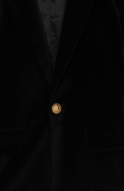 Пиджак BALMAIN черного цвета по цене 96250 руб., арт. BX2Q04, фото 3 Пиджак BALMAIN, арт. BX2Q04, фото 3