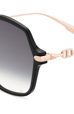 Женские солнцезащитные очки DIOR EYEWEAR черного цвета, арт. LINK22M29O | Фото 4 (Тип очков: С/з; Региональные ограничения белый список (Axapta Mercury): RU, Не проставлено; Нос: Не проставлено; Оптика Гендер: оптика-женское)