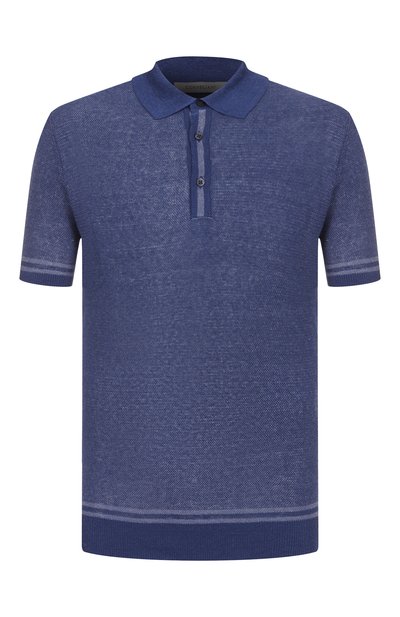 Мужская поло из шелка и льна CORNELIANI, арт. 25M562-2525177