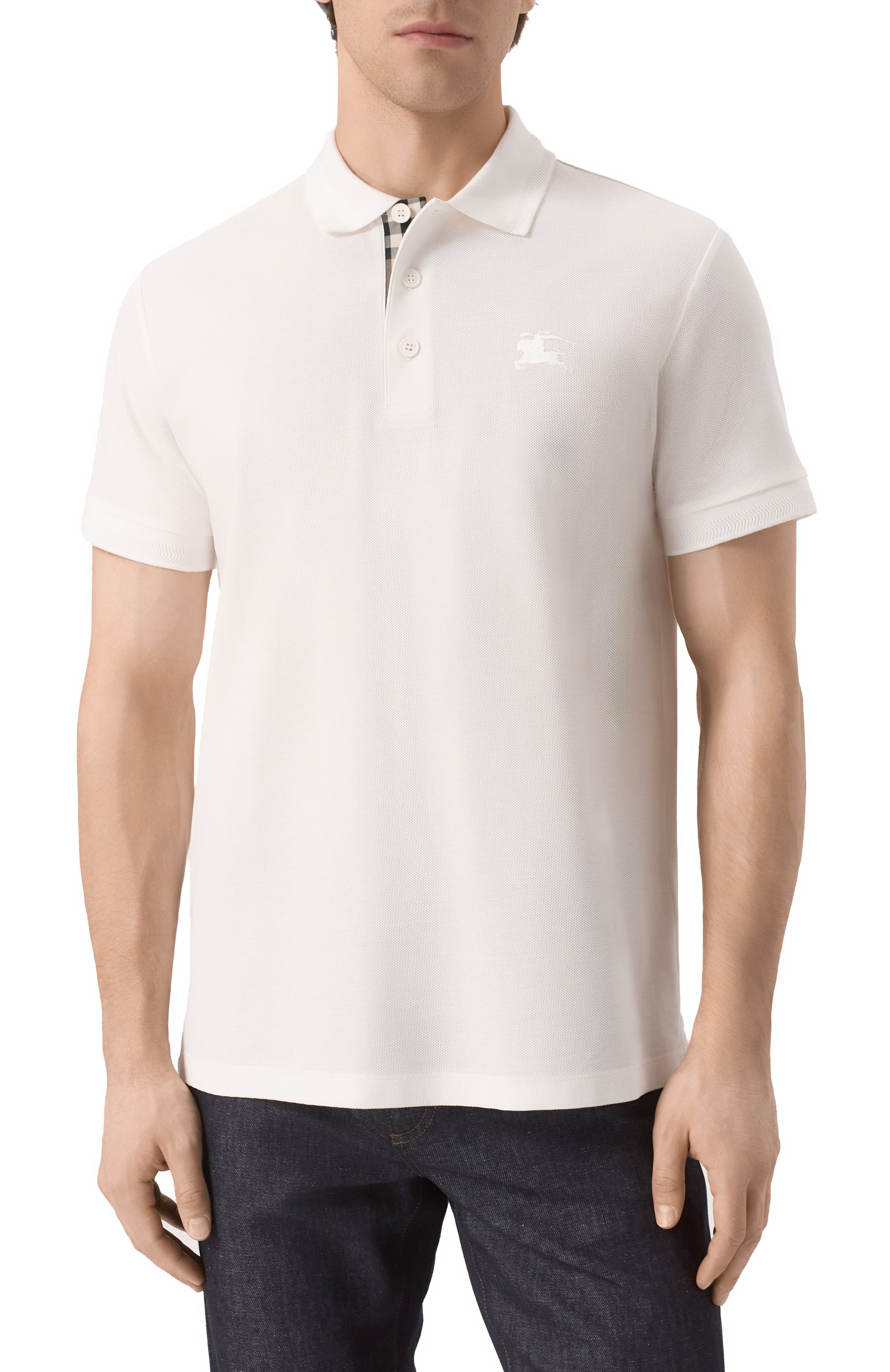 Хлопковое поло BURBERRY, арт. 8099166, фото 3