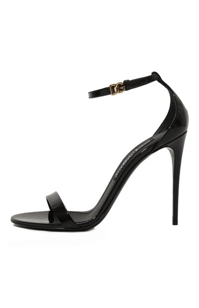 Кожаные босоножки keira DOLCE & GABBANA черного цвета по цене 74000 руб., арт. CR1698/A1471, фото 4 Кожаные босоножки keira DOLCE & GABBANA, арт. CR1698/A1471, фото 4