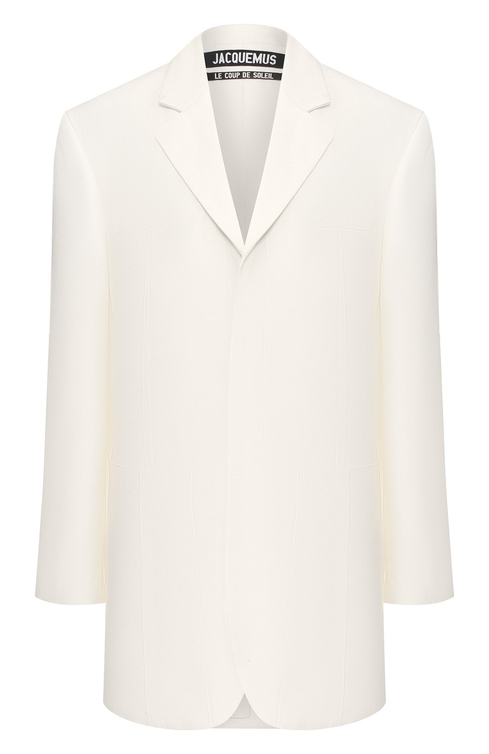 Жакет из вискозы JACQUEMUS белого цвета по цене 59950 руб., арт. 201JA05/02110, фото 1 Жакет из вискозы JACQUEMUS, арт. 201JA05/02110, фото 1