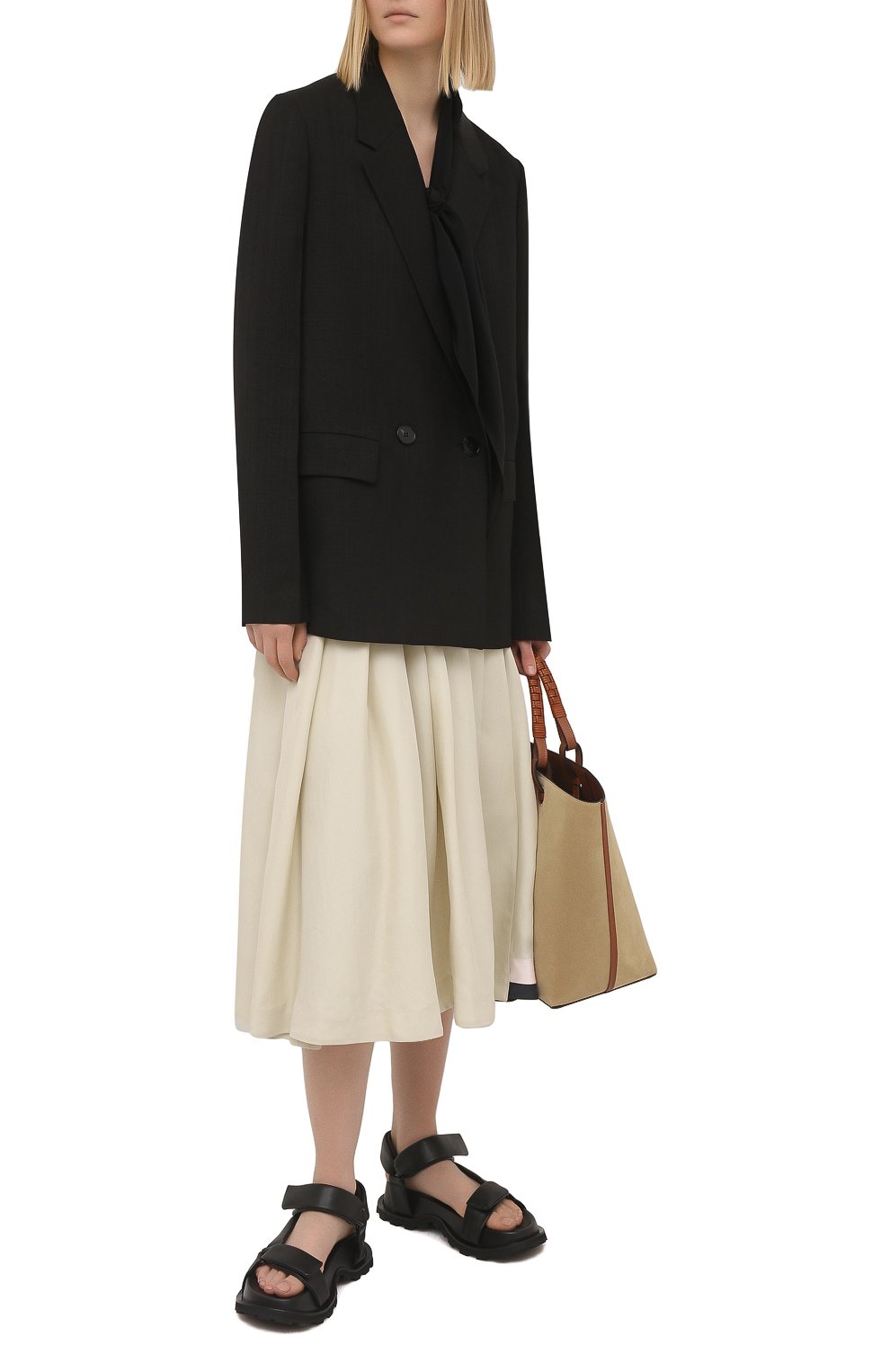 Жакет из шелка и вискозы JIL SANDER, арт. JSPS130010-WS390300, фото 2