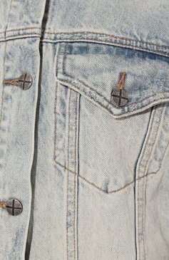 Женская джинсовая куртка KSUBI голубого цвета, арт. 5000003501 | Фото 5 (Кросс-КТ: Куртка, Деним; Рукава: Длинные; Региональные ограничения белый список (Axapta Mercury): RU; Материал сплава: Проставлено; Материал внешний: Хлопок, Деним; Ювелирные украшения: Назначено; Драгоценные камни: Проставлено; Длина (верхняя одежда): Короткие; Стили: Кэжуэл; Статус проверки: Проверена категория)
