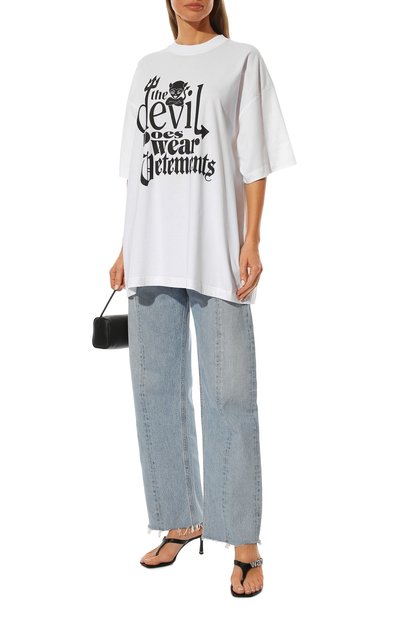 Хлопковая футболка VETEMENTS, арт. UE52TR180W 1611/W, фото 2
