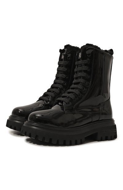 Кожаные ботинки DOLCE & GABBANA, арт. D11220/AB276