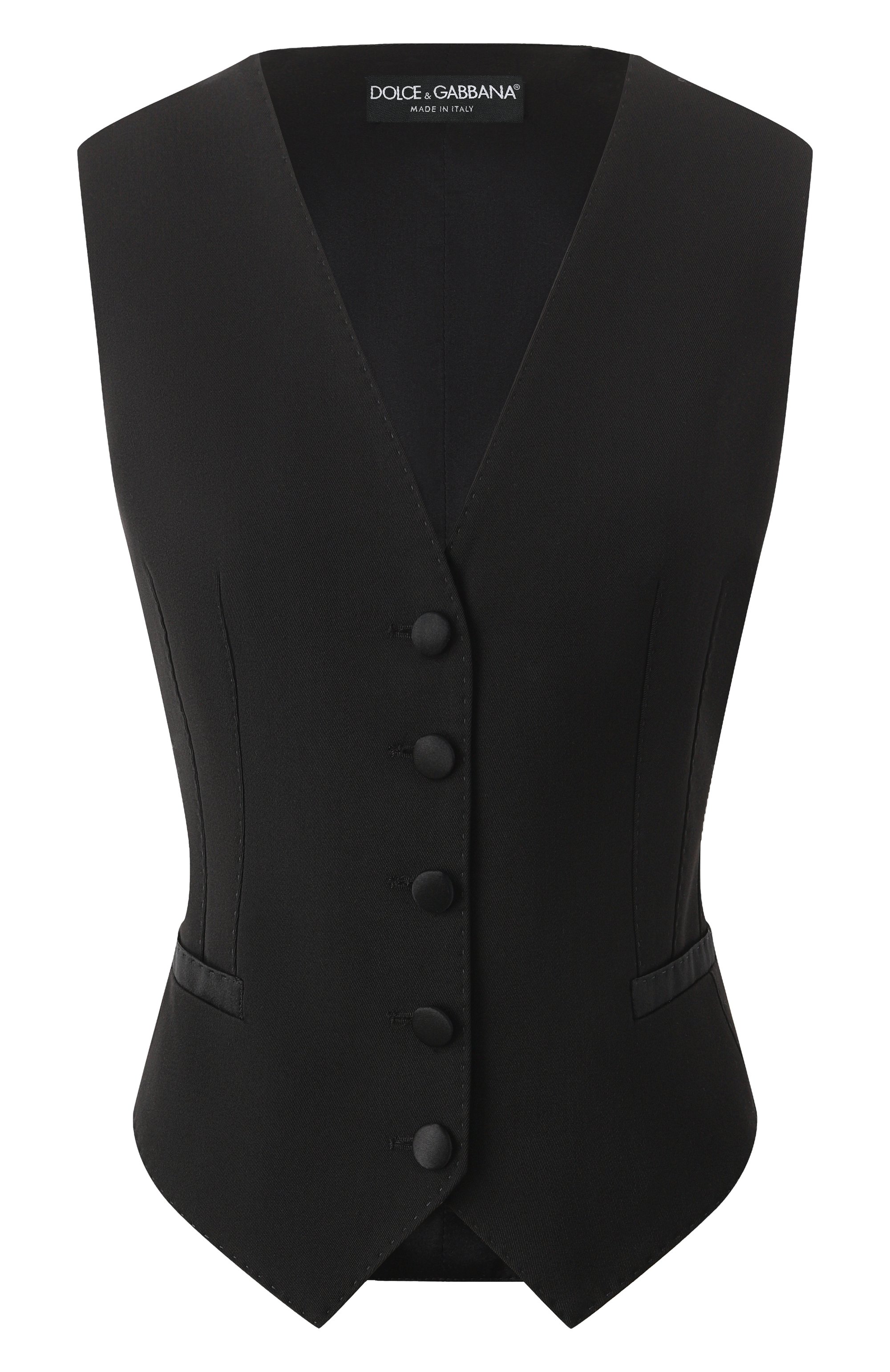 Жилет из шерсти и шелка DOLCE & GABBANA, арт. F79H5T/GDCSC, фото 1