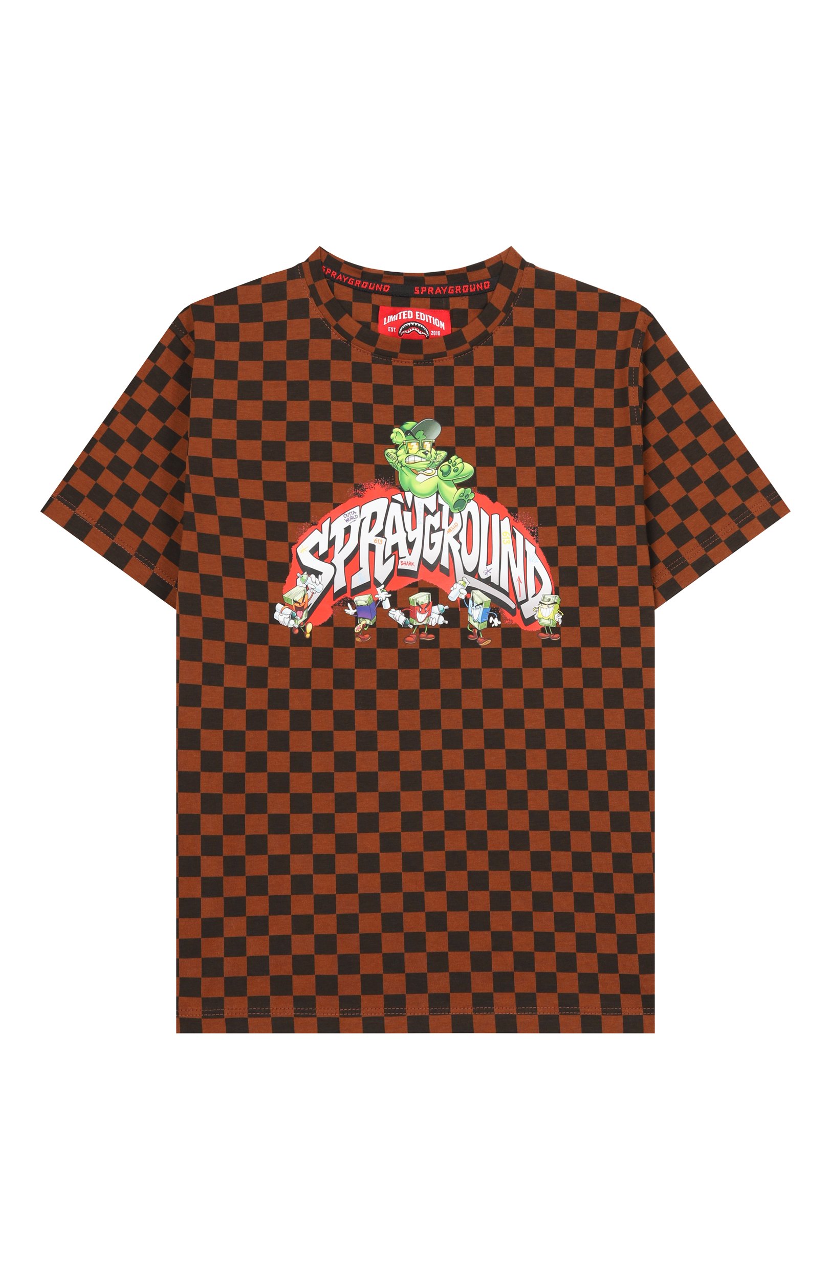 Хлопковая футболка SPRAYGROUND, арт. SPY1530/SPRAYGR0UND CHARACTERS REGULAR T-SHIRT, фото 1