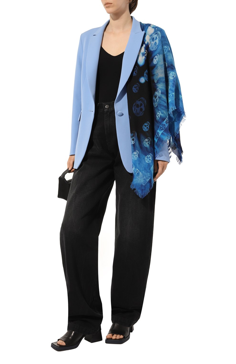 Шерстяной шарф ALEXANDER MCQUEEN, арт. 744585/3222Q, фото 3