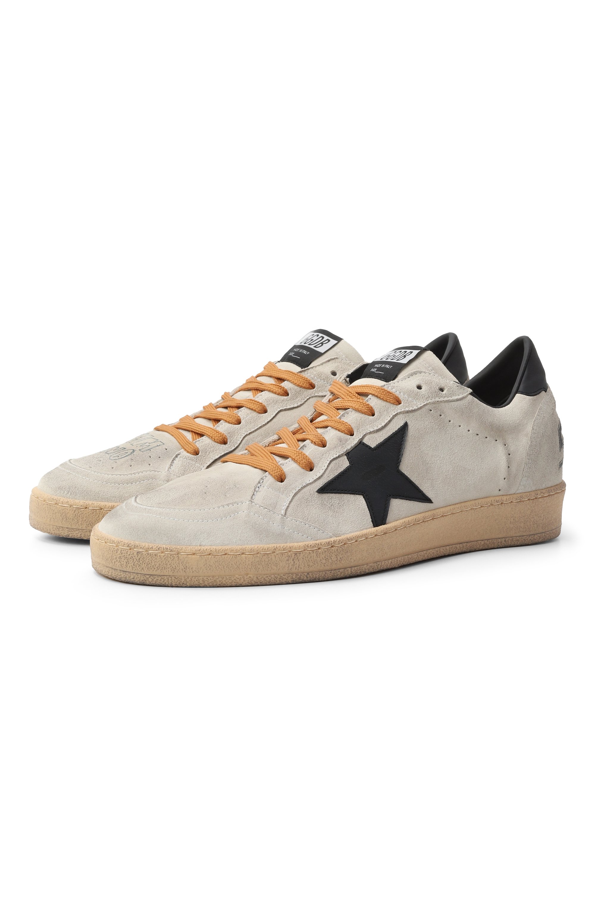 Замшевые кеды ball star GOLDEN GOOSE DELUXE BRAND, арт. GMF00117.F007578, фото 1