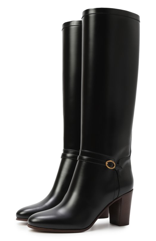 Кожаные сапоги Pattie 75 Valentino 7W2S0LD6/ZJM Чёрный 7W2S0LD6/ZJM