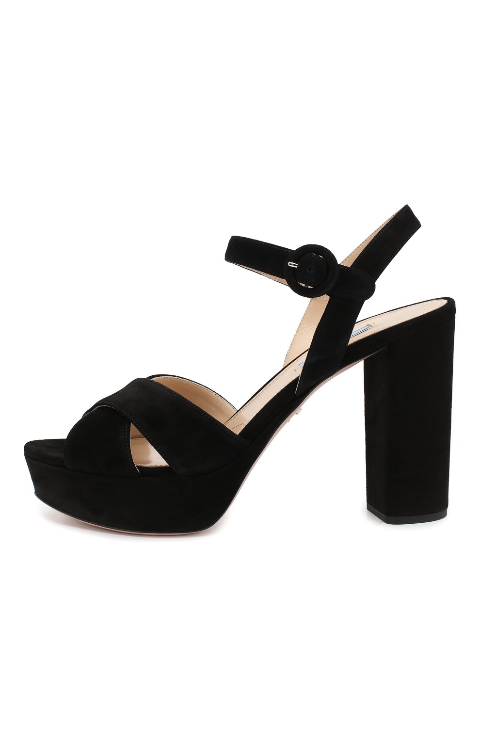 Замшевые босоножки PRADA, арт. 1XP63A-008-F0002-105, фото 2