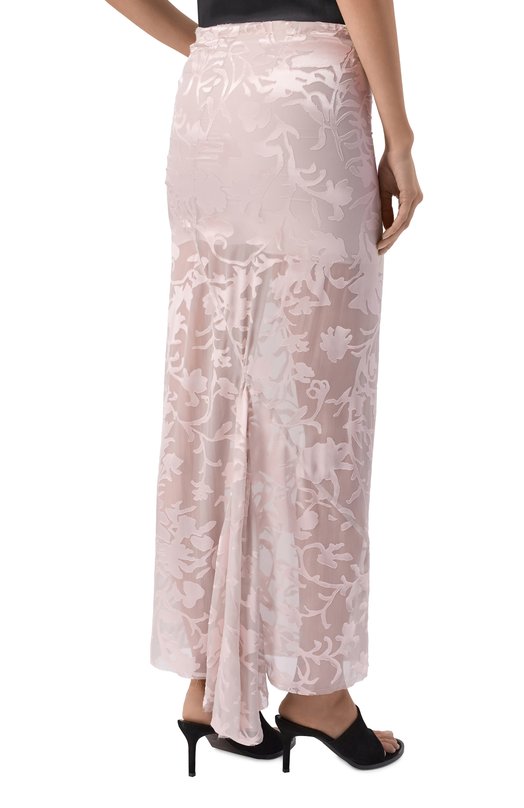 Юбка из вискозы и шелка Ann Demeulemeester B0010457/FA715 Розовый  B0010457/FA715 Фото 4