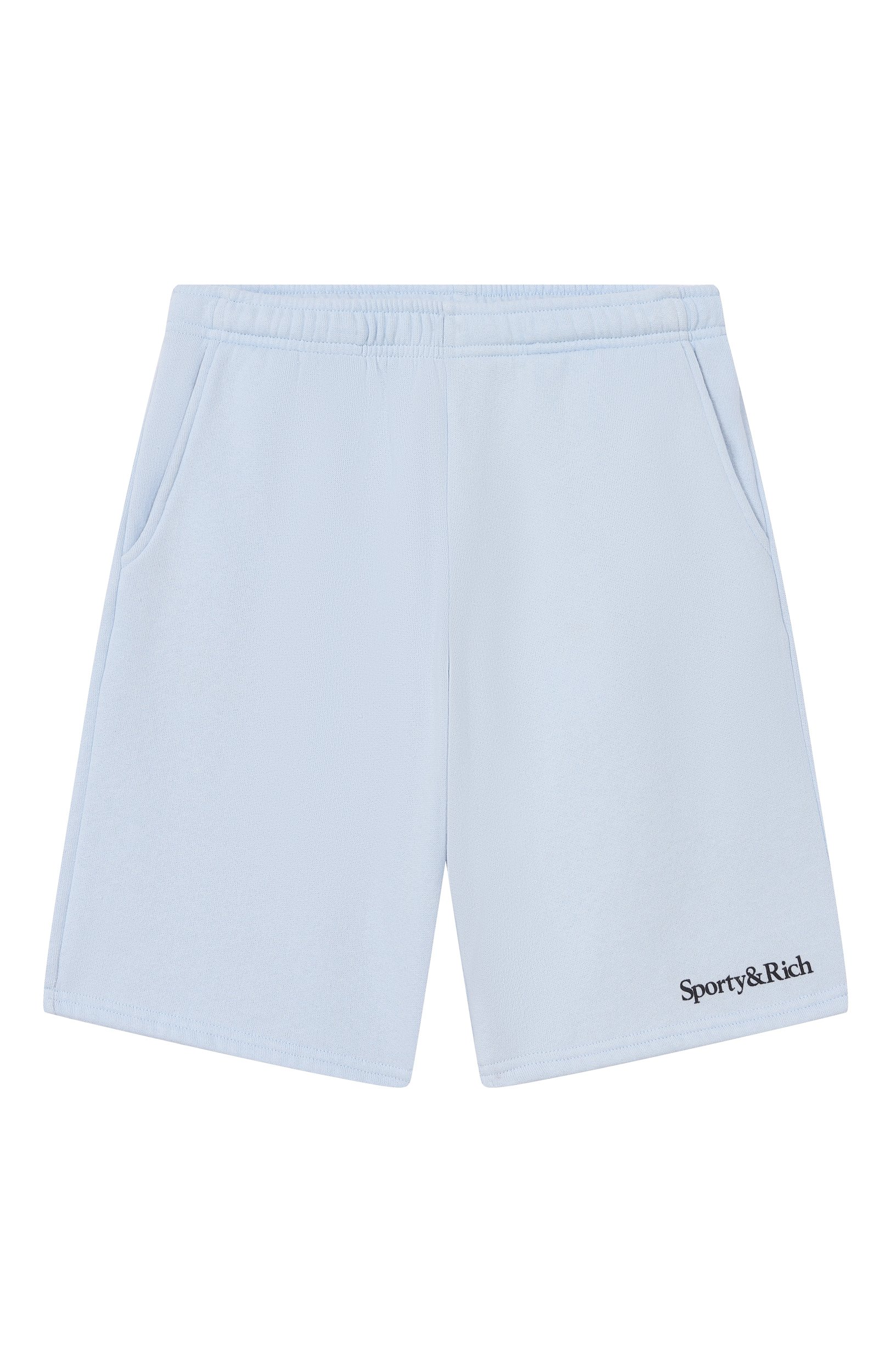 Шорты SPORTY AND RICH голубого цвета по цене 11500 руб., арт. SH04975300BL90, фото 1 Шорты SPORTY AND RICH, арт. SH04975300BL90, фото 1