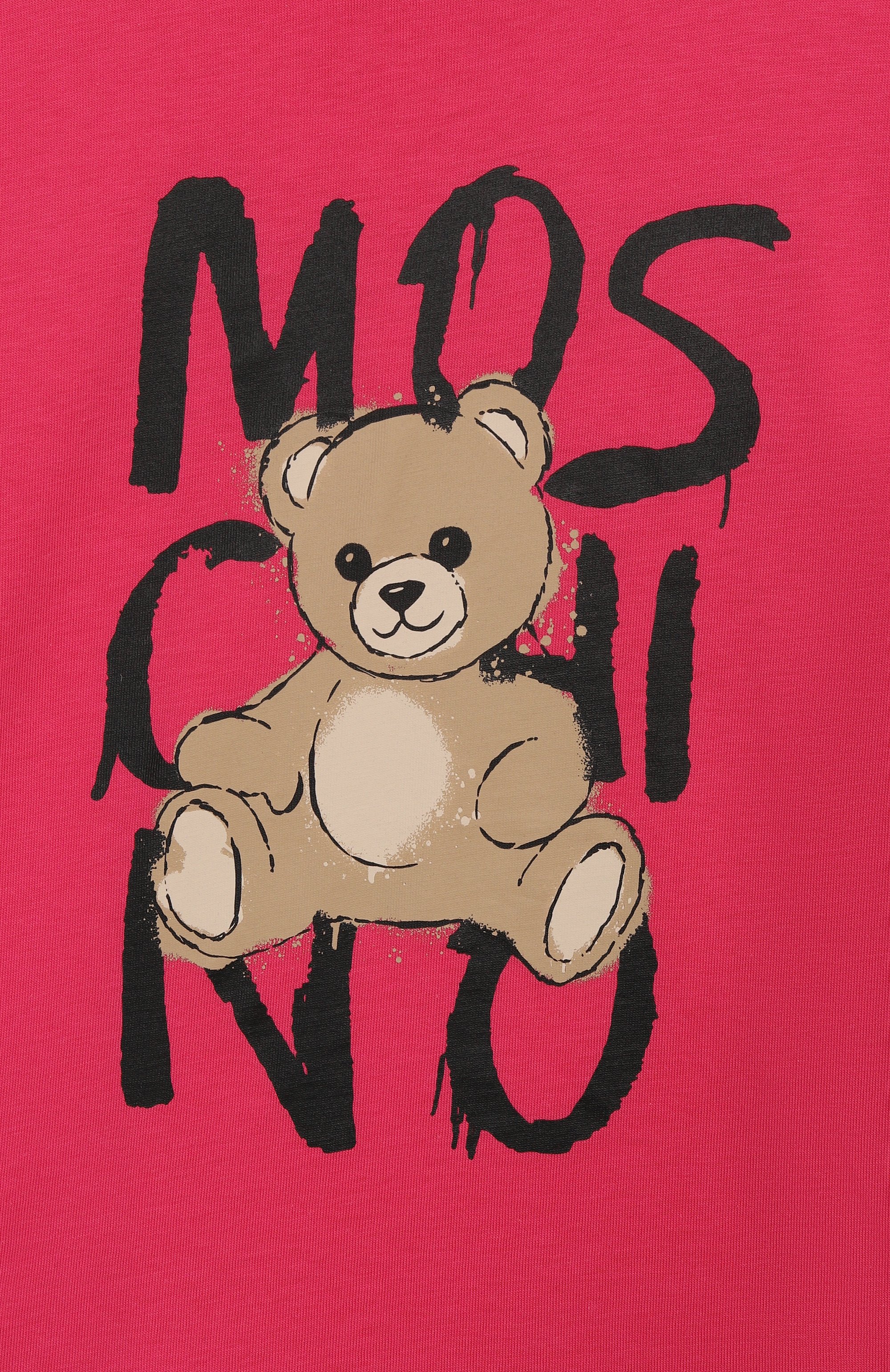 Хлопковая футболка MOSCHINO, арт. HNM05G/LAA20/10-14, фото 3