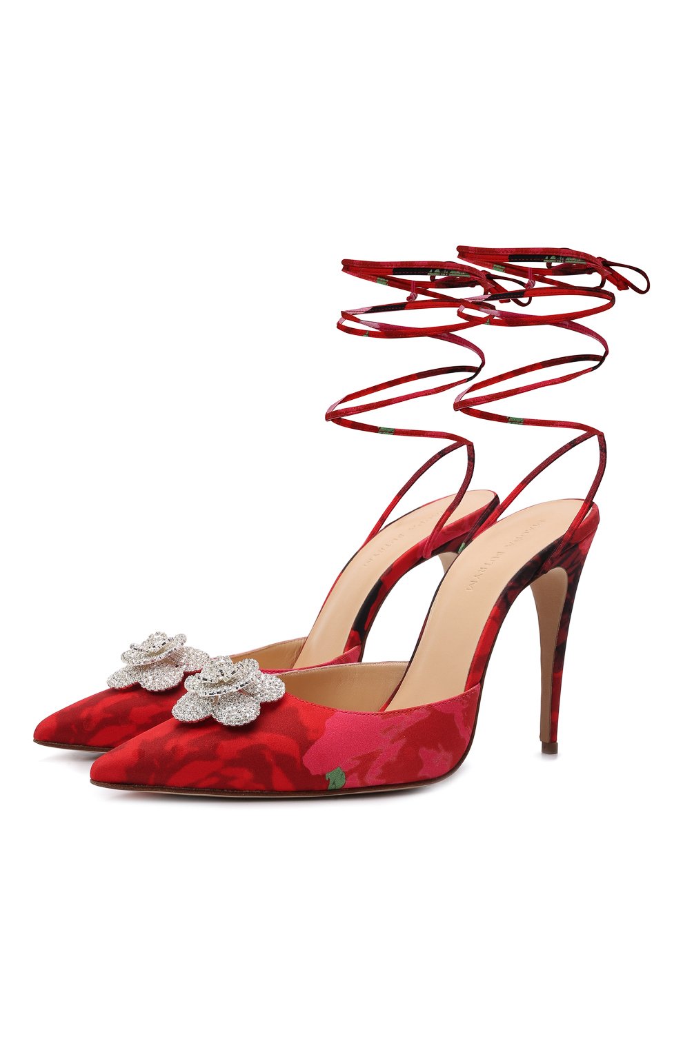 Текстильные туфли MAGDA BUTRYM красного цвета по цене 135500 руб., арт. 5117210008, фото 1 Текстильные туфли MAGDA BUTRYM, арт. 5117210008, фото 1