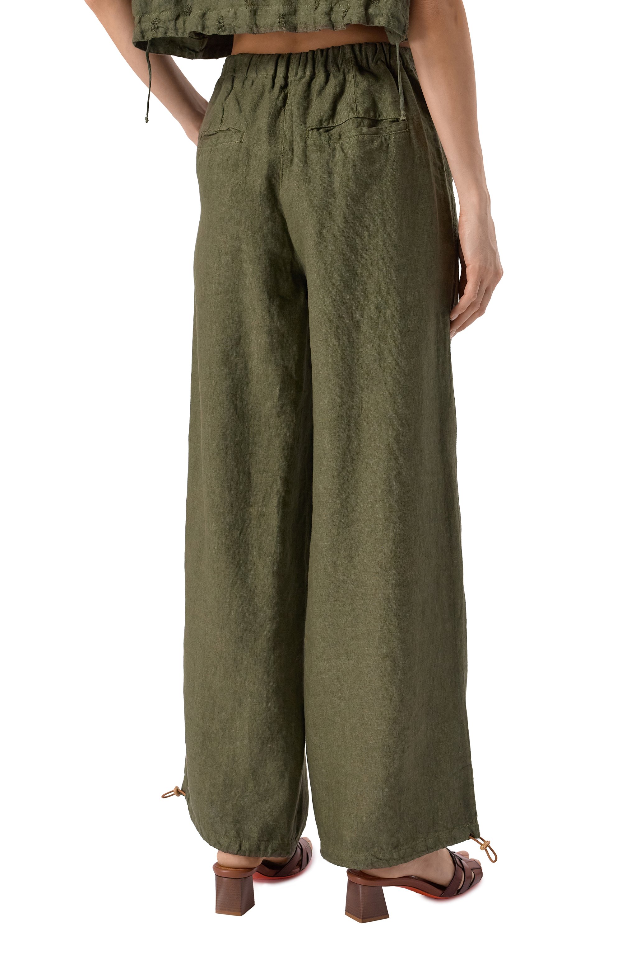 Льняные брюки 120% LINO, арт. 32ALIW29PP/0000476, фото 4