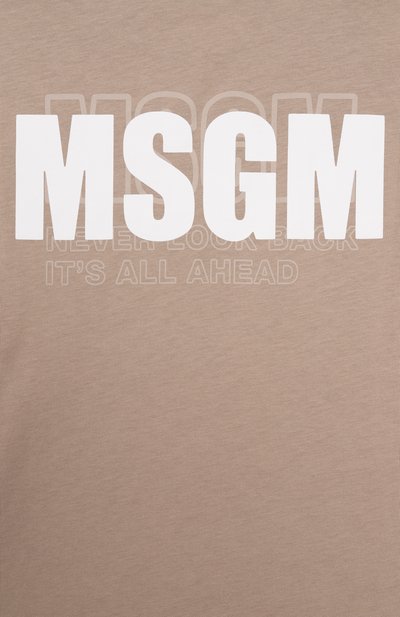 Хлопковая футболка MSGM KIDS, арт. S5MSJGTH083, фото 3