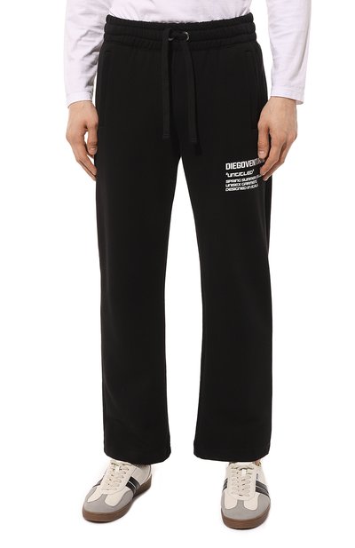 Хлопковые брюки DIEGO VENTURINO черного цвета по цене 31500 руб., арт. D3S4PNTLBASIC2, фото 3 Хлопковые брюки DIEGO VENTURINO, арт. D3S4PNTLBASIC2, фото 3