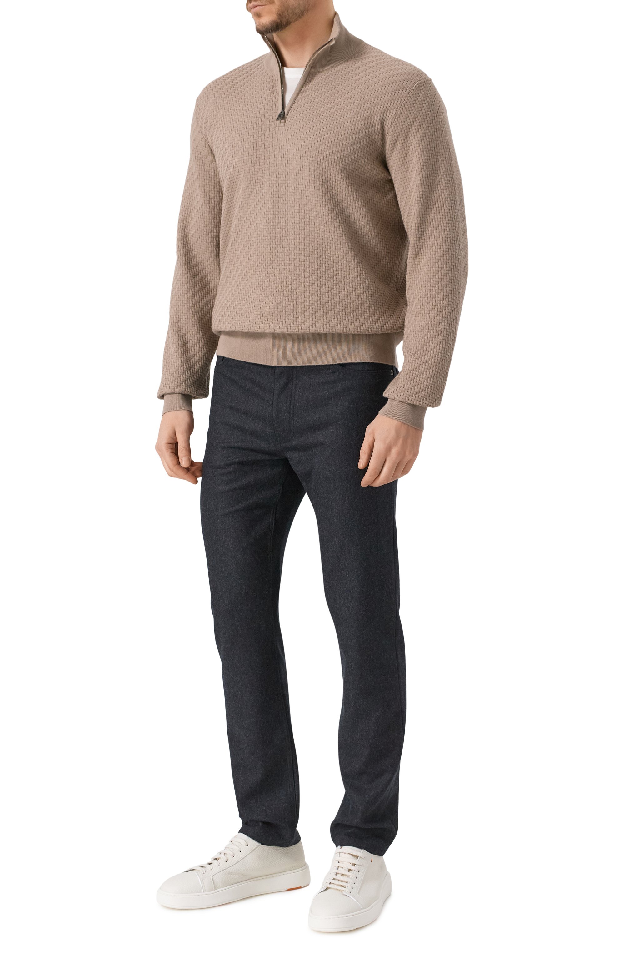 Джемпер из хлопка и шелка BRIONI, арт. UMS70L/PAK22, фото 2