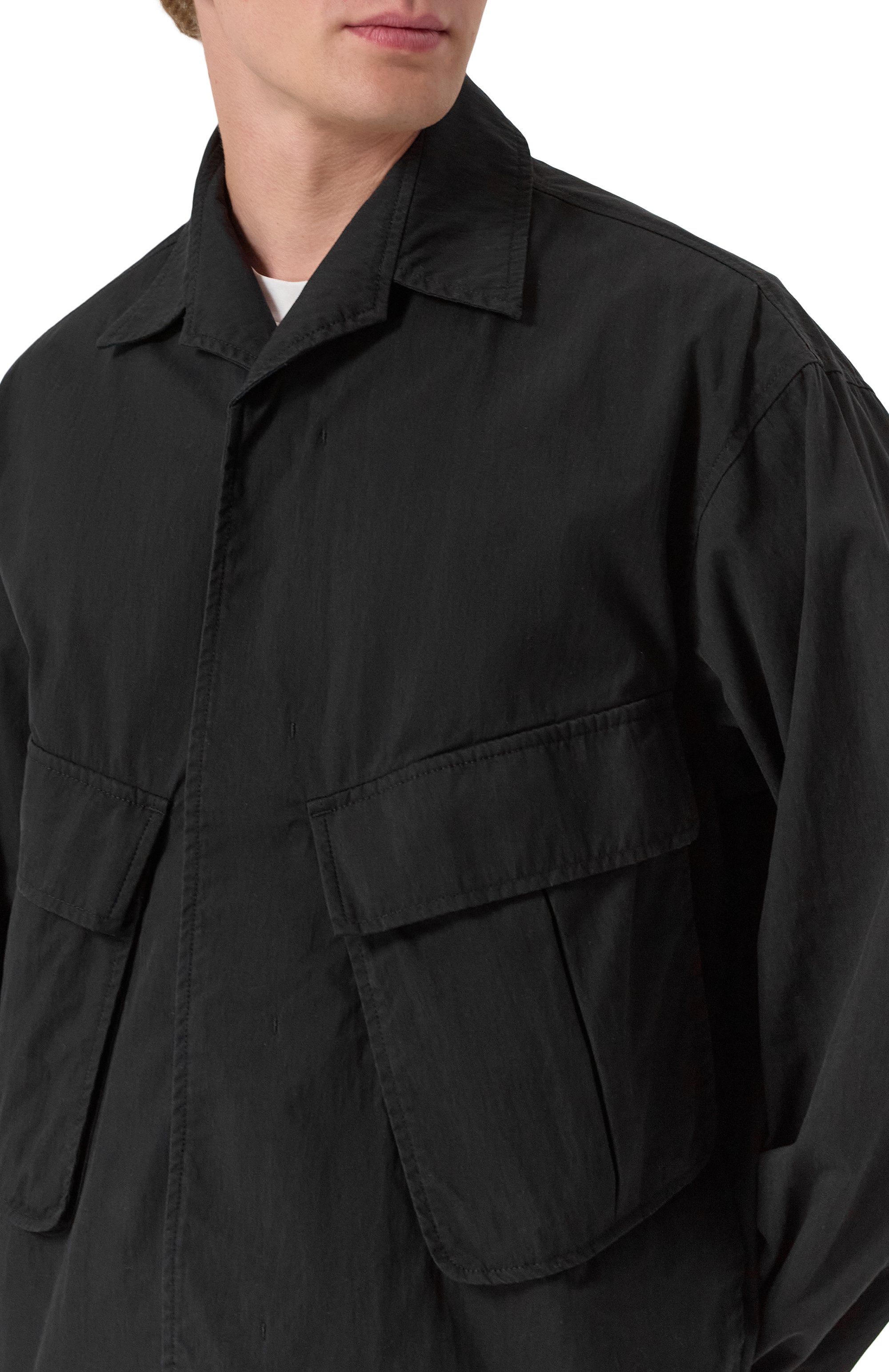 Хлопковая куртка-рубашка attachment x vein ATTACHMENT, арт. VB51-311, фото 5