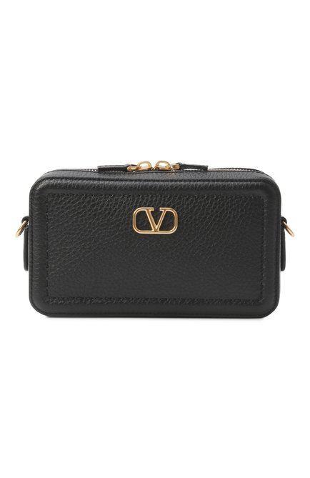 Женская сумка alltime mini VALENTINO черного цвета, арт. 6W0P0AI5/RZR | Фото 1 (Размер: mini; Автоматизация состава: Проставлено; Материал: Натуральная кожа; Ремень/цепочка: На ремешке; Автоматизация ТО: Проставлено)