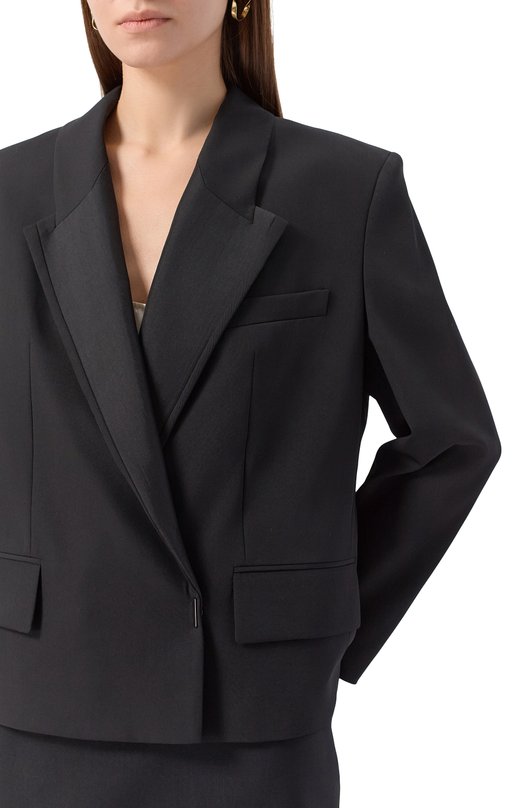 Шерстяной жакет BOSS 50548304 Чёрный  50548304 Фото 5