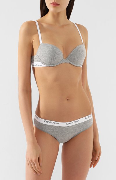 Бюстгальтер с логотипом бренда и контрастными бретельками CALVIN KLEIN, арт. QF1366E, фото 2