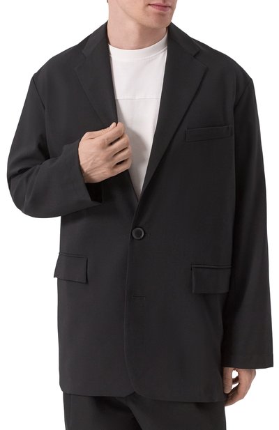 Однобортный пиджак ANDREA YA'AQOV черного цвета по цене 87550 руб., арт. 25MITH40, фото 5 Однобортный пиджак ANDREA YA'AQOV, арт. 25MITH40, фото 5