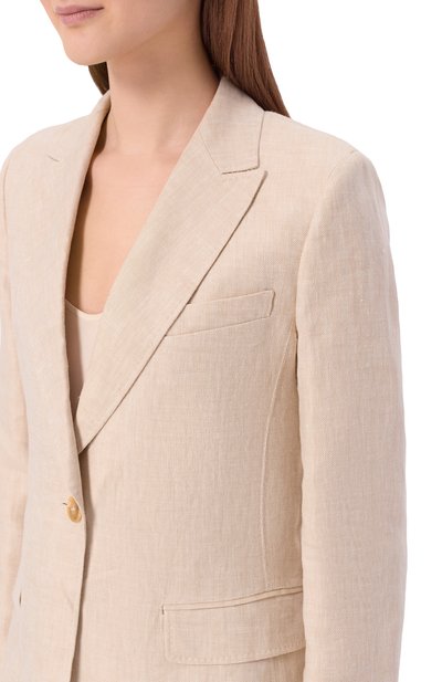 Льняной жакет WEEKEND MAX MARA, арт. WKDNALUT, фото 5