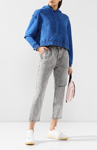 Хлопковое худи STELLA MCCARTNEY синего цвета по цене 97250 руб., арт. 600412/SNW46, фото 2 Хлопковое худи STELLA MCCARTNEY, арт. 600412/SNW46, фото 2