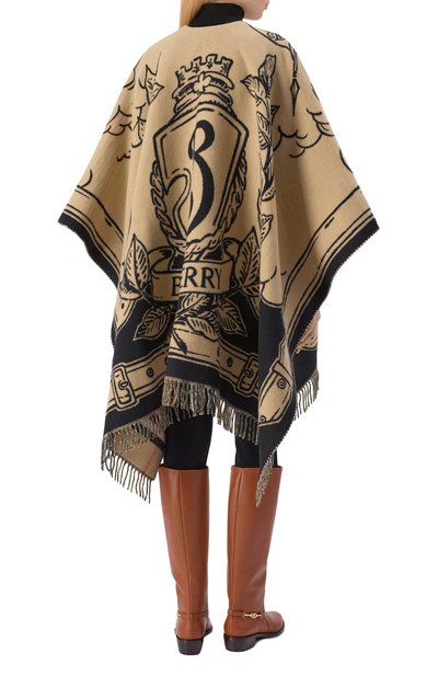 Шерстяная накидка BURBERRY разноцветного цвета по цене 168000 руб., арт. 8109626, фото 3 Шерстяная накидка BURBERRY, арт. 8109626, фото 3