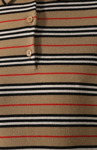 Шерстяное поло BURBERRY бежевого цвета по цене 64100 руб., арт. 8008936, фото 5 Шерстяное поло BURBERRY, арт. 8008936, фото 5