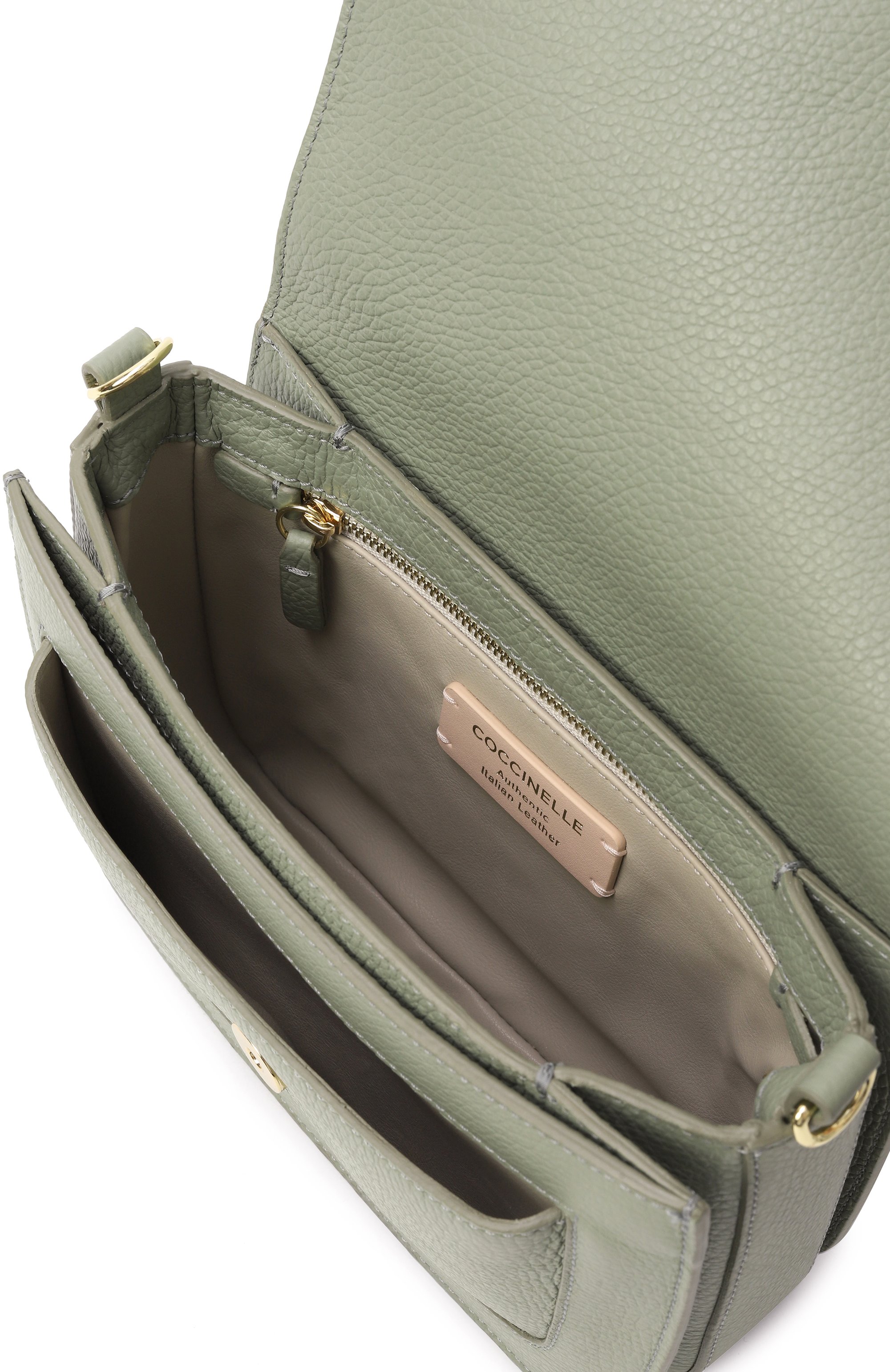 Сумка c-me small COCCINELLE светло-зеленого цвета по цене 37800 руб., арт. E1SSL150101, фото 5 Сумка c-me small COCCINELLE, арт. E1SSL150101, фото 5