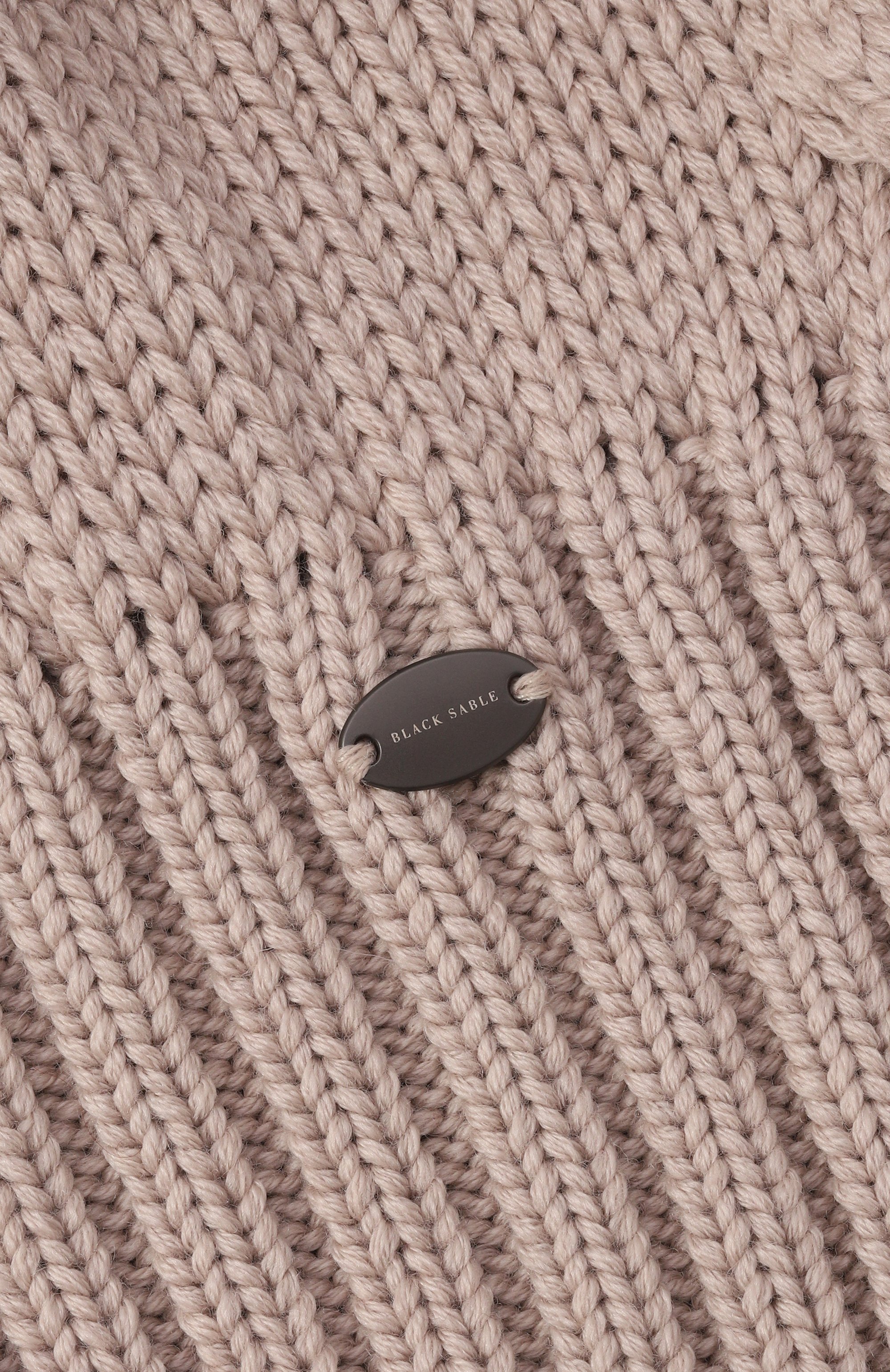 Шапка с меховой отделкой BLACK SABLE бежевого цвета по цене 57000 руб., арт. BS-24017, фото 3 Шапка с меховой отделкой BLACK SABLE, арт. BS-24017, фото 3