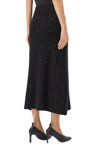 Юбка из кашемира и хлопка ADDICTED черного цвета по цене 59500 руб., арт. MK015 SEQ-1, фото 4 Юбка из кашемира и хлопка ADDICTED, арт. MK015 SEQ-1, фото 4